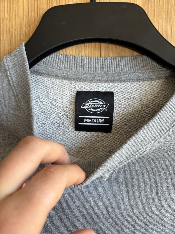 Dickies Grey Crewneck Sweatshirt Men's Medium Workwear Essential Jumper