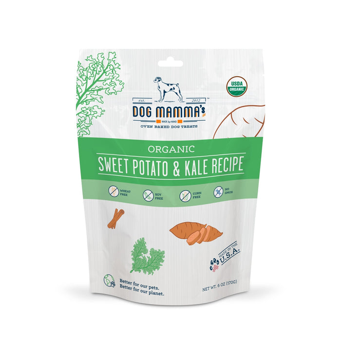 Dog Mamma's Organic Sweet Potato & Kale Recipe - USDA Organic Certified Dog TreatsDog TreatsFound My Animal