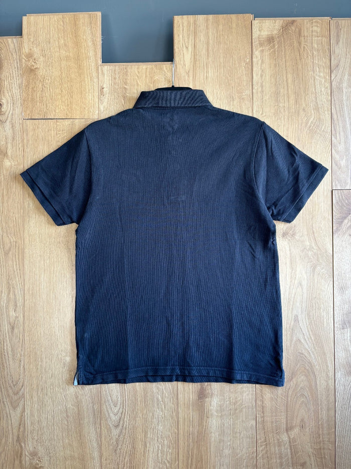 Ecko Unltd Polo Shirt Black Logo Graphic Cotton Y2K Streetwear Size M