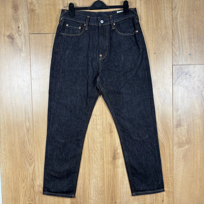 Evisu Lot 2000 Wave Daicock Selvedge Jeans W33 L34 Japanese Denim Dark Indigo