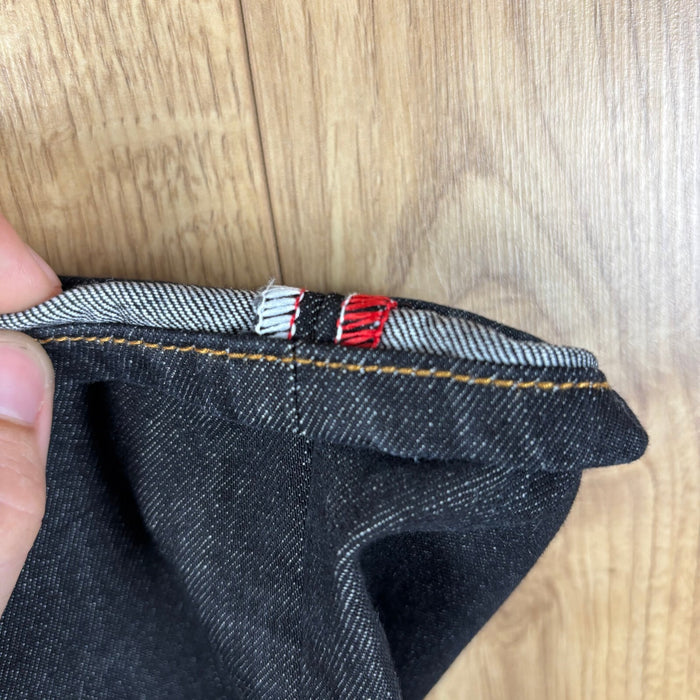 Evisu Lot 2000 Wave Daicock Selvedge Jeans W33 L34 Japanese Denim Dark Indigo