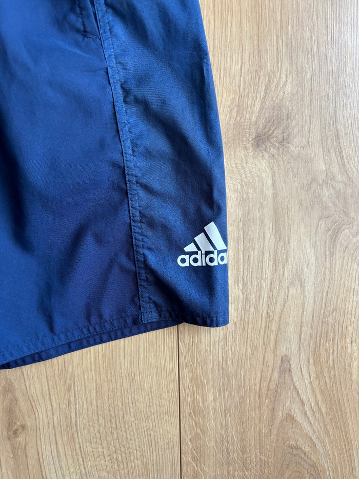 Adidas FC Bayern Munich Swim Shorts Navy Logo Beach Shorts Size XS
