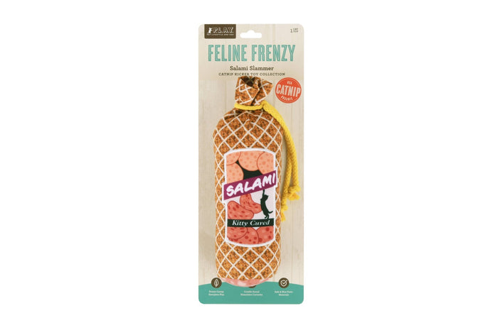 Feline Frenzy Kicker Toy - Salami SlammerToysFound My Animal