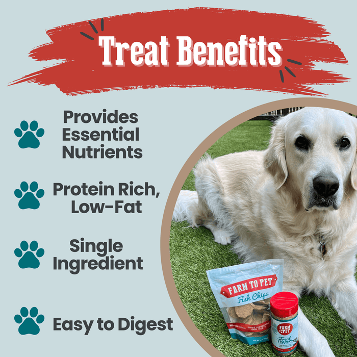 Fish Chips for Dogs | Wild-Caught Fish Dog TreatsDog TreatsFound My AnimalStandard 4oz