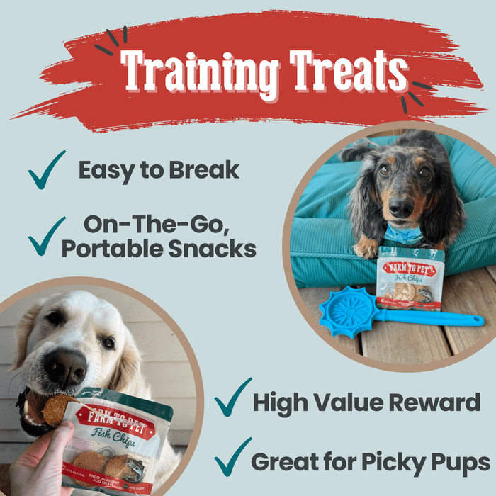 Fish Chips Snack Pack Bundles | Dog Treats for Training & TravelDog TreatsFound My Animal6 Pack