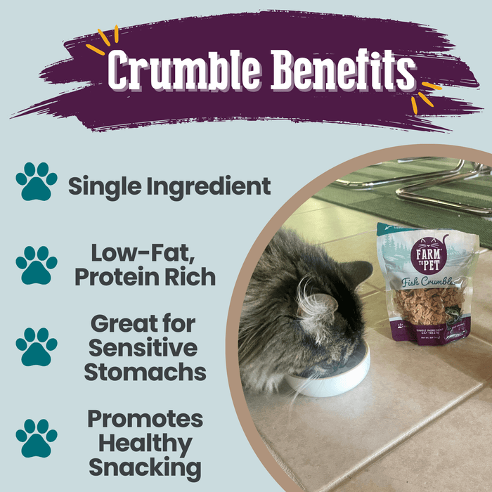 Fish Crumbles for Cats | All-Natural Fish Cat TreatsCat TreatsFound My Animal