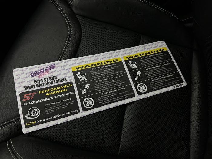 Ford Explorer ST | 3 Piece | Visor Warning Overlay