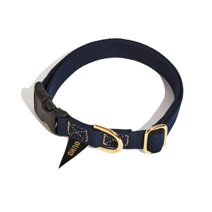 Found Classic Cotton Dog Collar | NavyDog CollarsFound My AnimalXS
