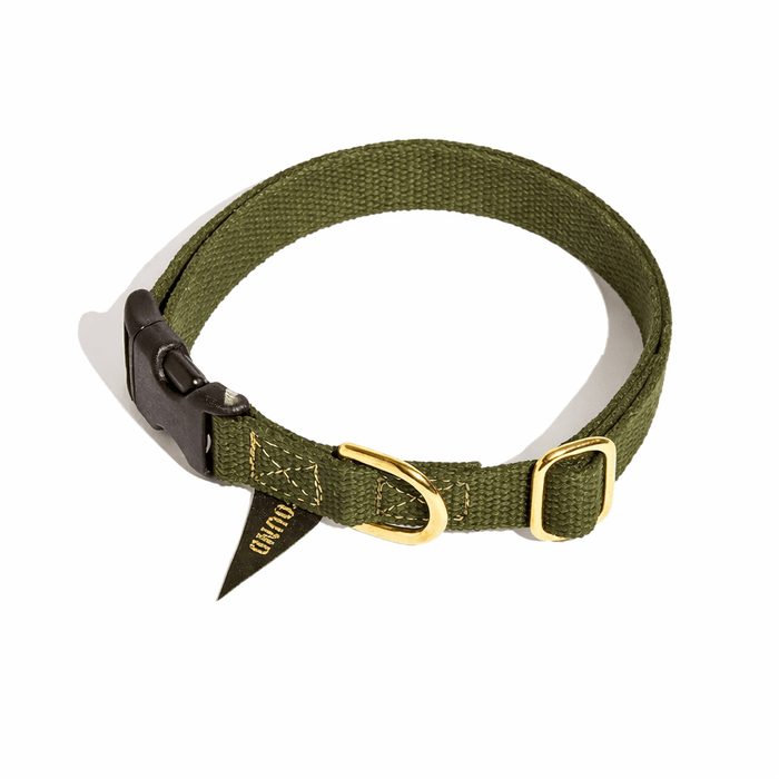 Found Classic Cotton Dog Collar | OliveDog CollarsFound My AnimalXS
