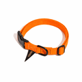 Found Classic Cotton Dog Collar | Orange – Matte Black HardwareDog CollarsFound My AnimalXS