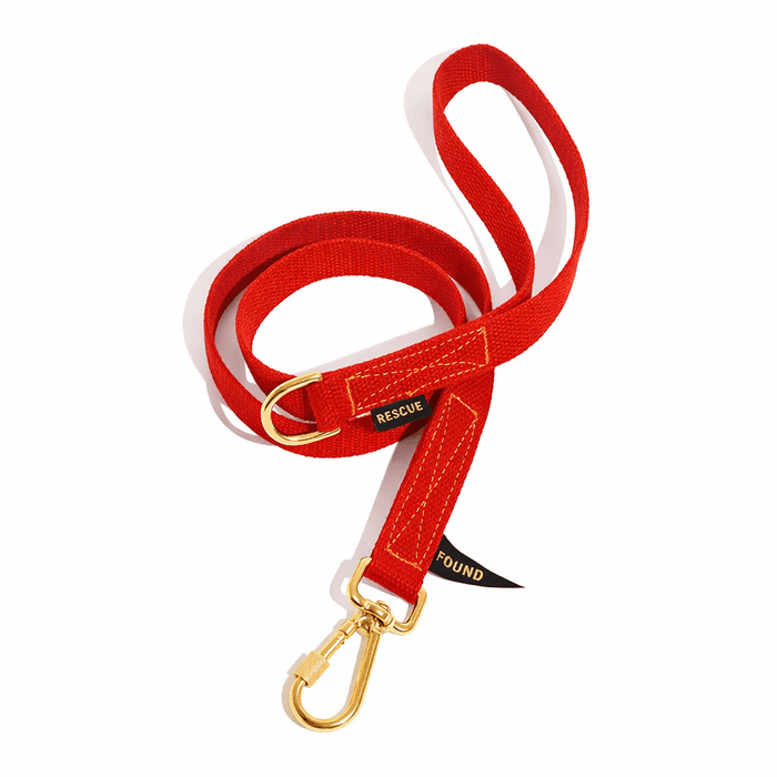 Found Classic Cotton Dog Leash | RedStandard 5ft LeadsFound My AnimalS