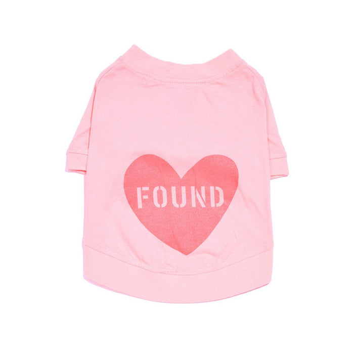 Found My Animal Big Full Heart Animal T-Shirt, Pale Coral + CoralBig Full Heart Animal T-ShirtsFound My AnimalXS
