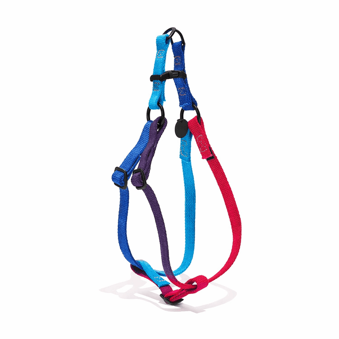 Found My Animal Dark Multi Cotton Dog & Cat Harness – Matte Black Hardware, Adjustable, Durable & StylishDog & Cat HarnessesFound My AnimalXS