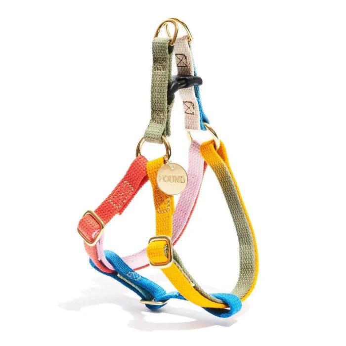 Found My Animal Henri Cotton Dog & Cat Harness – Adjustable, Durable & StylishDog & Cat HarnessesFound My AnimalXS