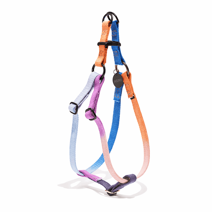 Found My Animal Lois Cotton Dog & Cat Harness – Matte Black Hardware, Adjustable, Durable & StylishDog & Cat HarnessesFound My AnimalXS