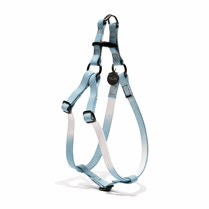 Found My Animal Marine Green Cotton Dog & Cat Harness – Matte Black Hardware, Adjustable, Durable & StylishDog & Cat HarnessesFound My AnimalXS