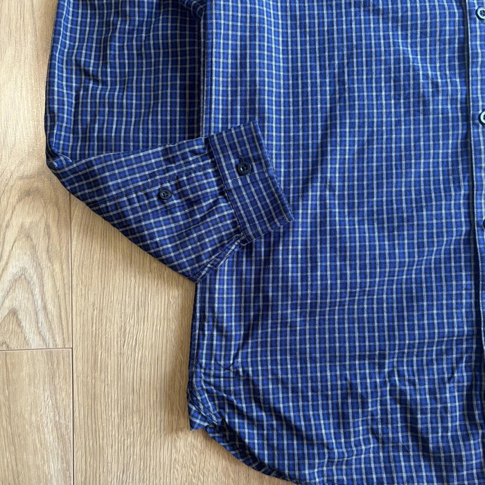 Fred Perry check button up shirt blue