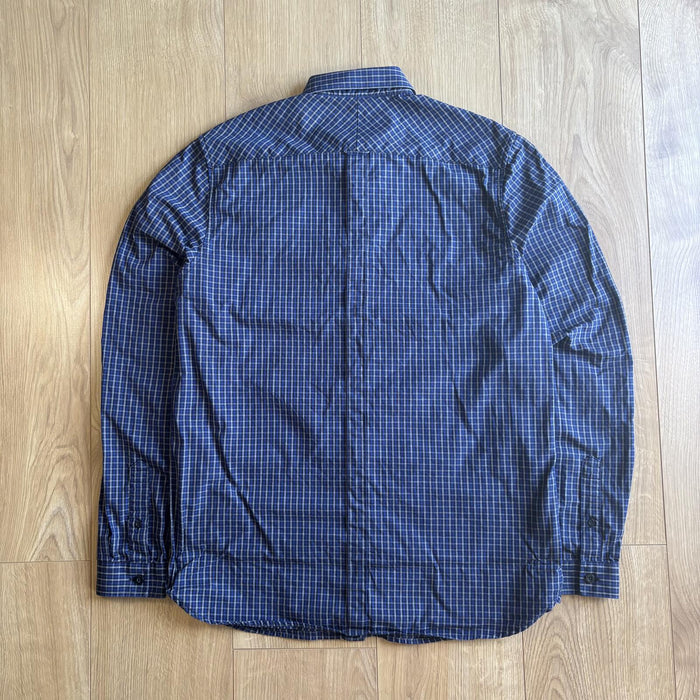 Fred Perry check button up shirt blue