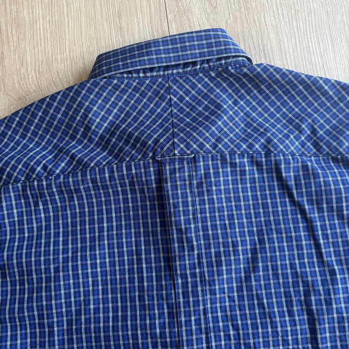 Fred Perry check button up shirt blue