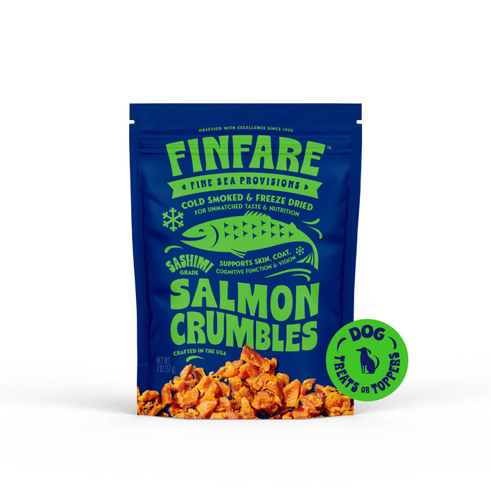 Freeze-Dried Salmon Crumbles (Treat & Topper) for Dogs, 2ozDog TreatsFound My Animal