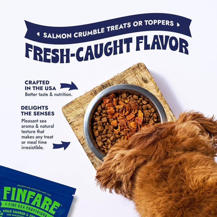 Freeze-Dried Salmon Crumbles (Treat & Topper) for Dogs, 2ozDog TreatsFound My Animal