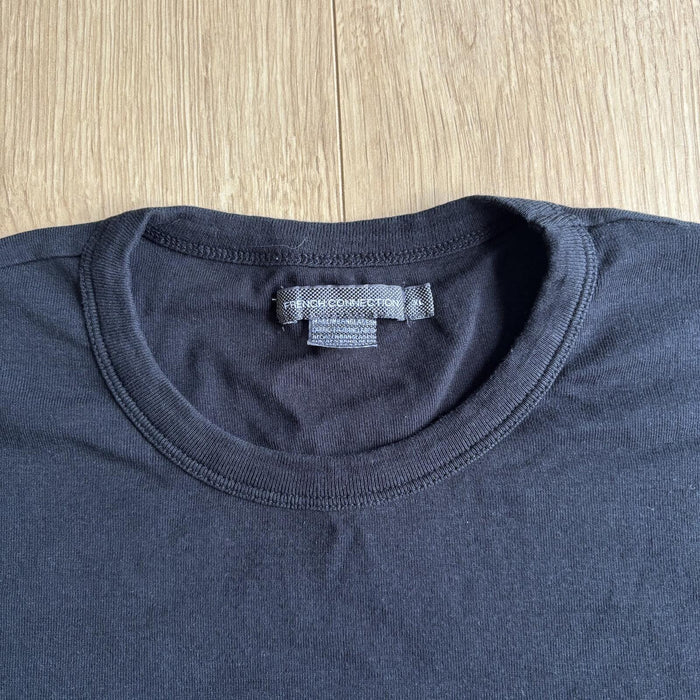 French Connection Black Minimal Logo T Shirt