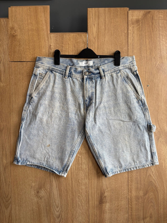 FSBN Carpenter Denim Shorts Light Wash Men's XL Baggy Skater Jorts