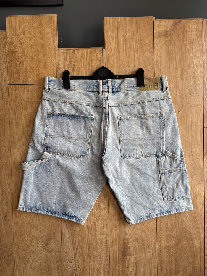 FSBN Carpenter Denim Shorts Light Wash Men's XL Baggy Skater Jorts