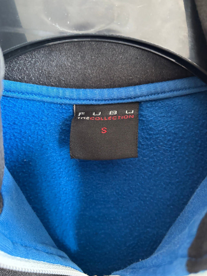 FUBU 05 Track Jacket Blue Black Full Zip Y2K Size S