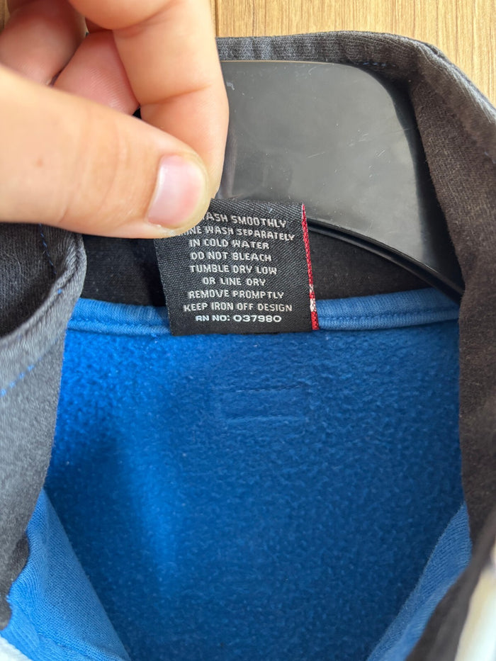 FUBU 05 Track Jacket Blue Black Full Zip Y2K Size S