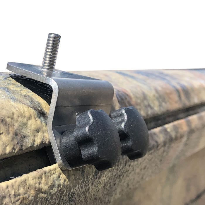 Gear Head Track Adaptor - Black - With Twist Lock Bracket