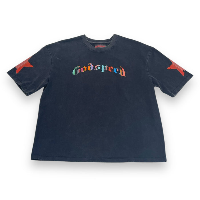 GODSPEED PASTEL COWBOY (BLACK) TEE