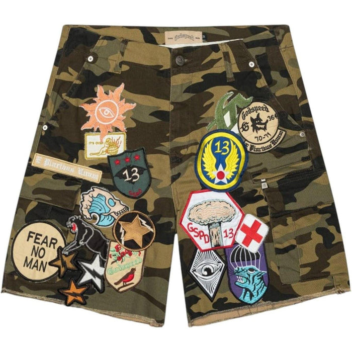 GODSPEED PATCHWORK (CAMO) CARGO SHORT