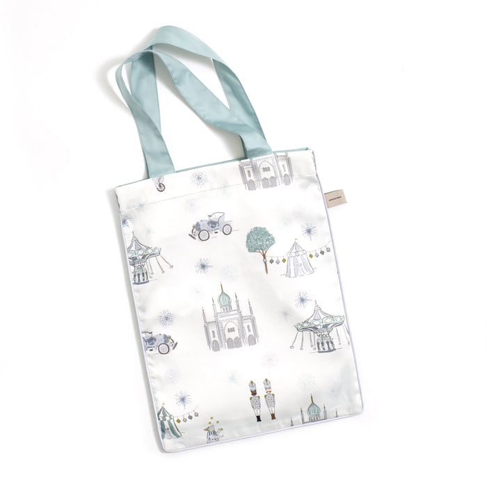 Gooslings Adventures in Wonderland Crib Sheet - Aqua