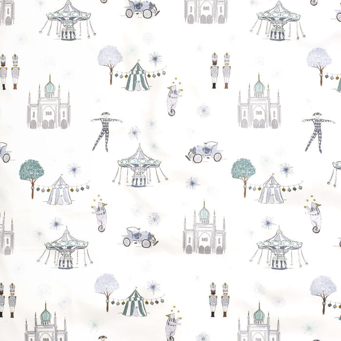 Gooslings Adventures in Wonderland Crib Sheet - Aqua