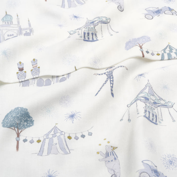 Gooslings Adventures in Wonderland Swaddle - Aqua