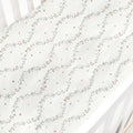 Gooslings Botanical Berries Crib Sheet - Ivory