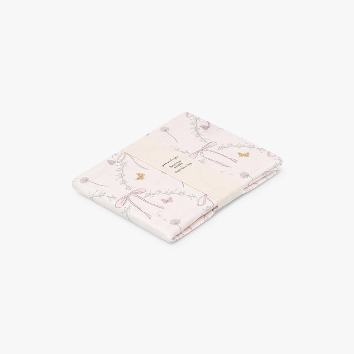 Gooslings Bows & Butterfly Kisses Swaddle - Pink