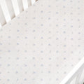 Gooslings Ditsy Floral Crib Sheet - Blue