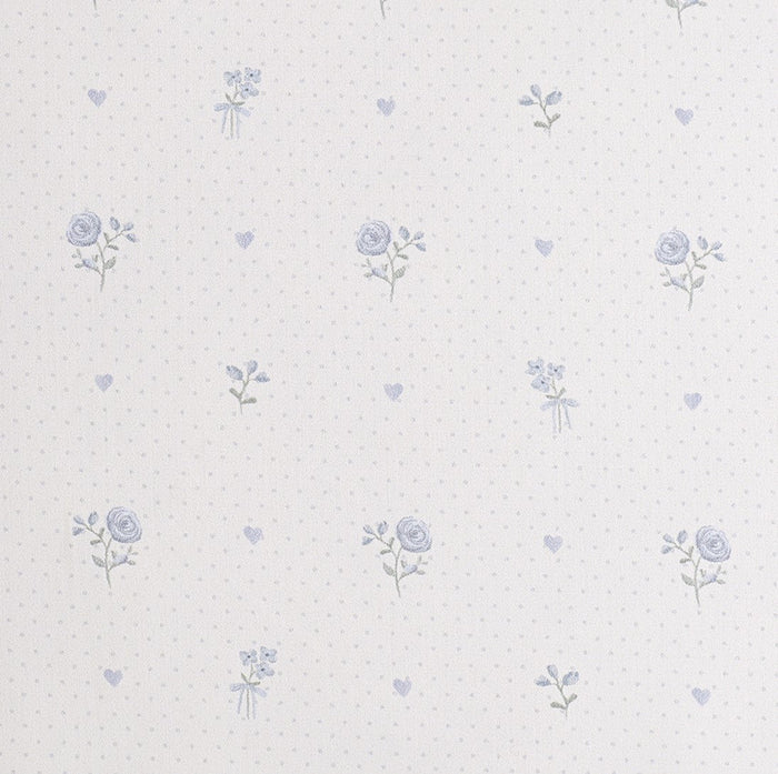 Gooslings Ditsy Floral Crib Sheet - Blue