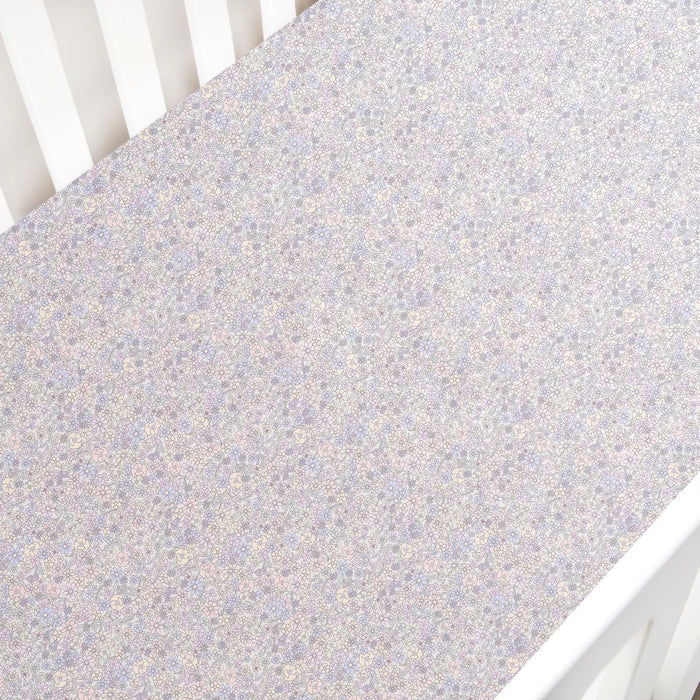 Gooslings Enchanted Wildflowers Crib Sheet - Ivory