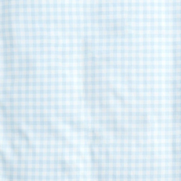 Gooslings Picnic Gingham Crib Sheet - Blue