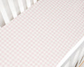 Gooslings Picnic Gingham Crib Sheet - Pink