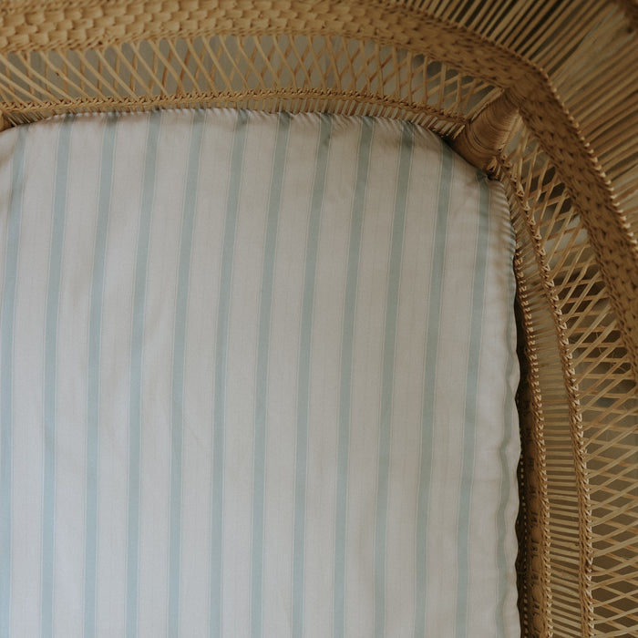 Gooslings Seaside Stripes Crib Sheet - Ocean