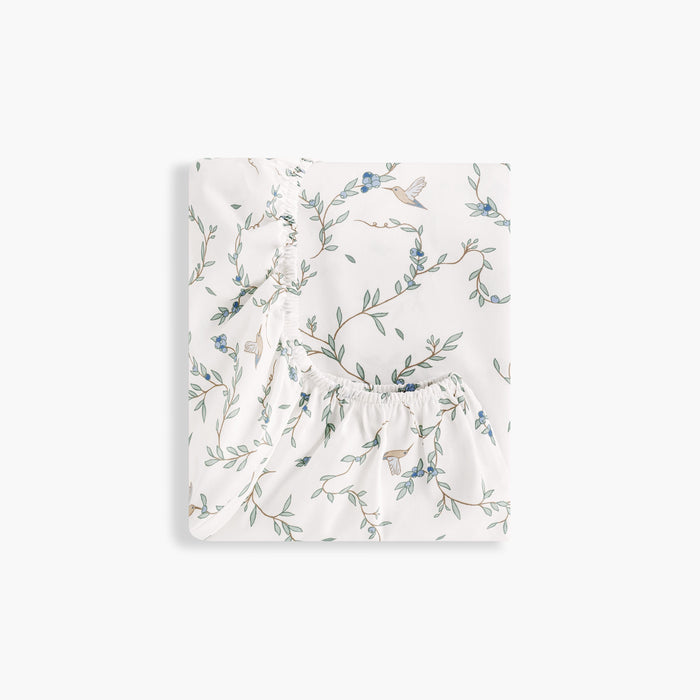 Gooslings Secret Garden Crib Sheet - Ivory