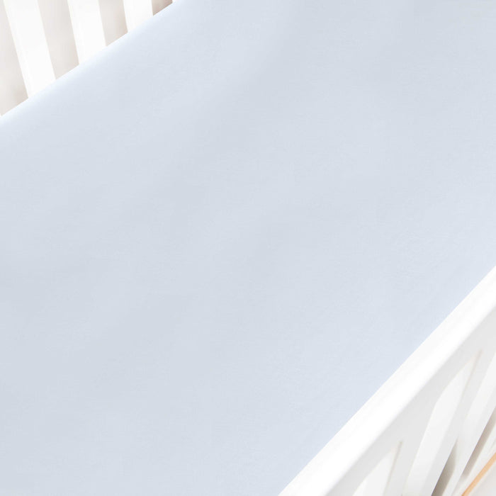 Gooslings Solid Crib Sheet - Blue