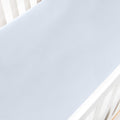 Gooslings Solid Crib Sheet - Blue