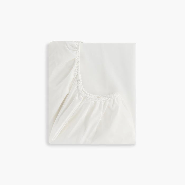 Gooslings Solid Crib Sheet - Ivory