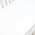 Gooslings Solid Crib Sheet - White