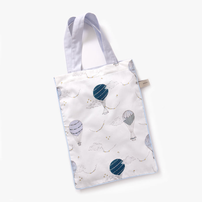 Gooslings Touch The Sky Crib Sheet - Blue